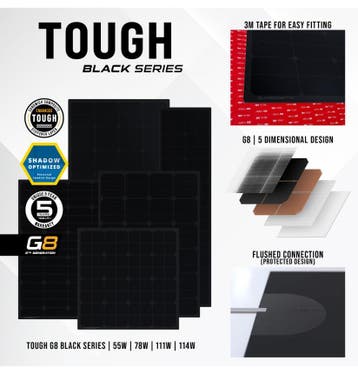 Tough G8 111 Watt Black Zonnepaneel, Ophalen of Verzenden, Nieuw