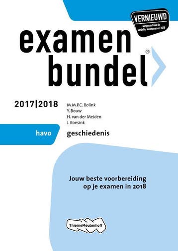 Examenbundel havo Geschiedenis 2017/2018 - Y. Bouw, Boeken, Schoolboeken, Verzenden, Gelezen, Y. Bouw