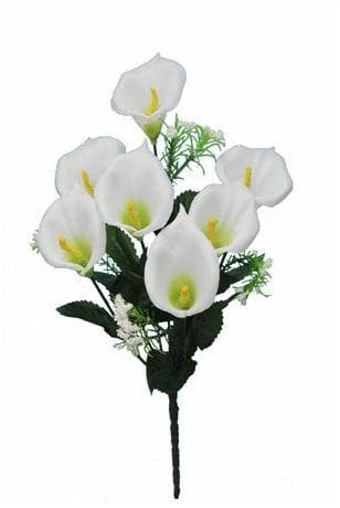 Calla Boeketje 5 knoppen met Gips Wit, Ophalen of Verzenden, Nieuw