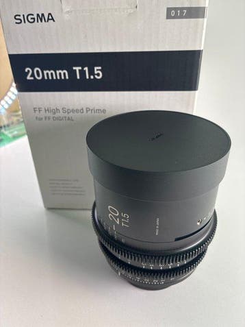 Sigma Cine 20mm T1.5 FF High-Speed Prime Lens (Full-Frame, Nieuw