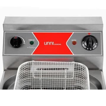 UnniCooking Friteuse | 12L | 400V | Aftapkraan | 325x650x410, Ophalen of Verzenden, Nieuw in verpakking