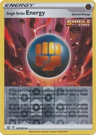 Single Strike Energy 141/163 reverse holo Battle Styles, Hobby en Vrije tijd, Verzamelkaartspellen | Pokémon, Losse kaart, Nieuw