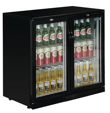 Polar Barkoeling | 2 Glazen Deuren | 208L | 90 x 90 x 52cm, Verzenden, Nieuw in verpakking