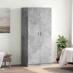vidaXL Kledingkast 80x52x180 cm bewerkt hout betongrijs, Huis en Inrichting, Kasten | Kledingkasten, Verzenden, Nieuw