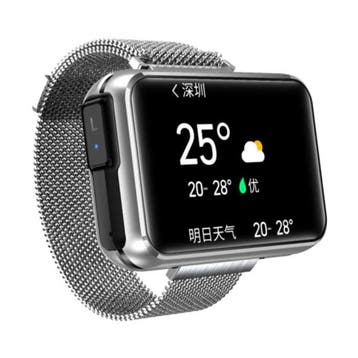 T91 Smartwatch Breed Display met Draadloze Oortjes - 1.4, Verzenden, Nieuw