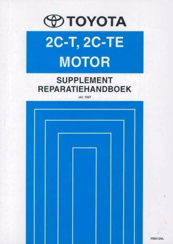 1997 Toyota Avensis / Corona motor 2C-T, 2C-TE handboek, Verzenden