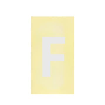 Huisnummer Sticker - Toevoeging F, Verzenden, Nieuw