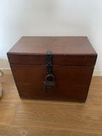 Opbergkoffer - Hout - kist met slot