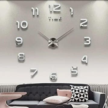 XL Lichtgevende Wandklok Stickers - DIY Klok voor Woonkamer, Verzenden, Nieuw