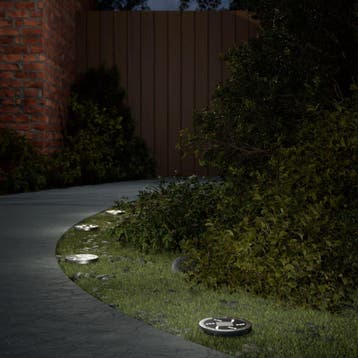vidaXL Grondlampen 4 st solar met grondpennen warmwit, Zonne-energie, Kunststof, Verzenden, Nieuw