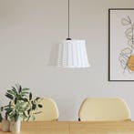 vidaXL Plafondlampenkap Ø45x28 cm wicker wit, Huis en Inrichting, Lampen | Lampenkappen, Verzenden, Nieuw, Wit