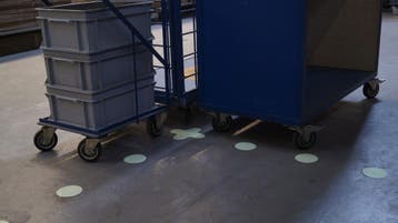 Kruis (X - stuk) voor vloermarkering - Polyvinylchloride, Verzenden