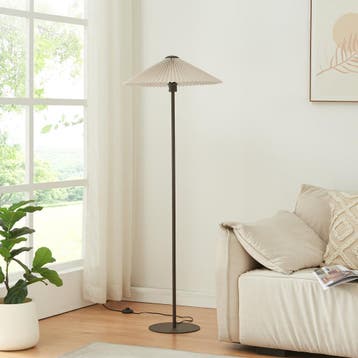 Staande lamp Appledore vloerlamp 147 cm bruin en wit E27 lux, Verzenden, Nieuw