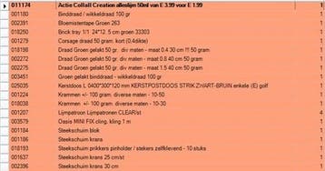 Kerstpakket startpakket hobby en bloemschikken basis 47,50, Ophalen of Verzenden, Nieuw