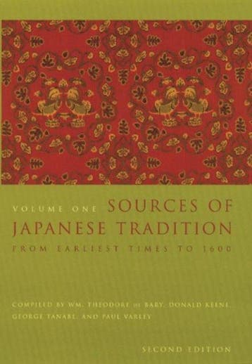 Sources Of Japanese Tradition 9780231121392, Verzenden, Gelezen, Wm. Theodore De Bary