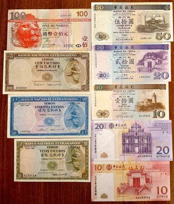 Wereld. - 9 Banknotes - 1963/2013 (Zonder minimumprijs)