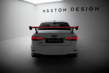 Maxton Carbon Spoiler met beugels en LED Audi A3 / A3 S-Line, Auto diversen, Verzenden