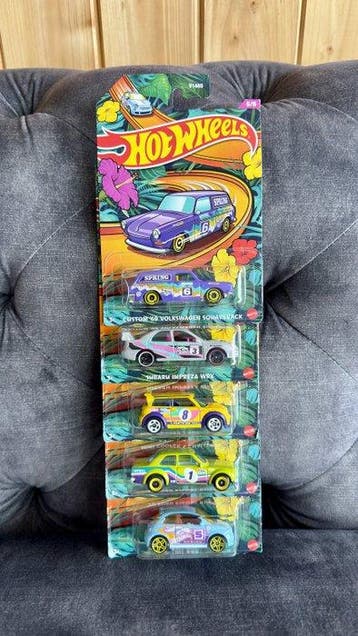 Hot Wheels 1:64 - Modelauto (5) - Complete 5/5 Spring/Easter, Nieuw