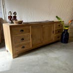 TV meubel teak - 180 cm - teakhout - schuifdeuren -TTM Wonen, Huis en Inrichting, 150 tot 200 cm, Teakhout, Nieuw, Ophalen of Verzenden