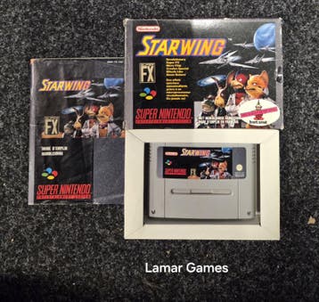 Starwing (SNES tweedehands game), Spelcomputers en Games, Ophalen of Verzenden, Zo goed als nieuw