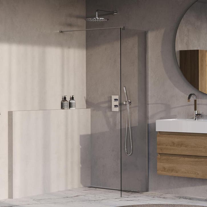 Brauer Oblivion - Inloopdouche - Helder Glas - 60 x 200 cm -, Doe-het-zelf en Verbouw, Sanitair, Nieuw, Rvs, Ophalen of Verzenden