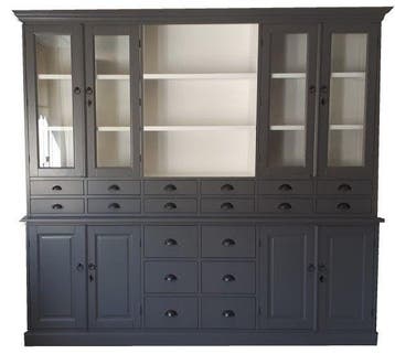 Buffetkast grijs Baarn 250cm, Ophalen of Verzenden, Nieuw