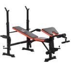Verstelbare Halterbank –Fitnessbank met Barsteun en Beenkrul, Verzenden, Nieuw