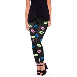 Legging Lippen Zwart, Kleding | Dames, Carnavalskleding en Feestkleding, Nieuw, Ophalen of Verzenden