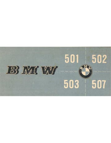 1955 BMW PROGRAMMA BROCHURE NEDERLANDS, Boeken, Nieuw, BMW, Author