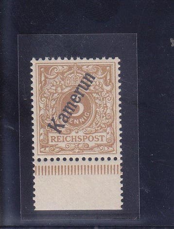 Duitse Koloniën - Kameroen 1898 - Zeldzaam, postfris 3 Pf, Gestempeld
