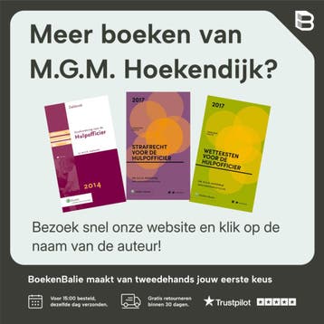 Zakboek Strafrecht voor de Hulpofficier 2020 / 2020 /, Verzenden, Zo goed als nieuw, M.G.M. Hoekendijk