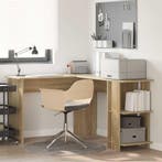 vidaXL Hoekbureau Sonoma Eiken 140 x 113,5 x 75 cm Bewerkt, Verzenden, Nieuw