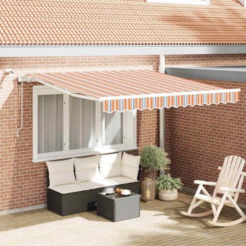 vidaXL Uitschuifbare luifel Meerkleurig 300 x 250 cm, Verzenden, Nieuw
