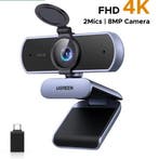 4K Webcam met Autofocus en Dual AI Mic – 8MP USB Camera, Computers en Software, Webcams, Verzenden, Nieuw