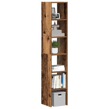 vidaXL Boekenkasten 2 st stapelbaar 30x30x80 cm bewerkt hout, Verzenden, Nieuw