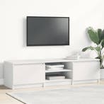 vidaXL Tv-meubel 140x40x35,5 cm bewerkt hout wit, 100 tot 150 cm, Verzenden, Nieuw, Minder dan 100 cm