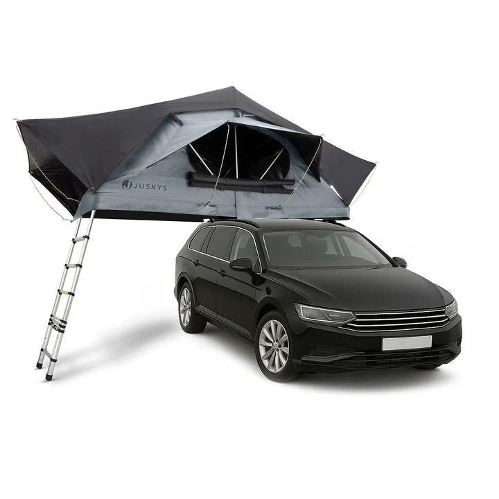 Daktent Lago - 2-personen - Incl. Matras - Zwart / Grijs - 1, Caravans en Kamperen, Tenten, Nieuw, Verzenden