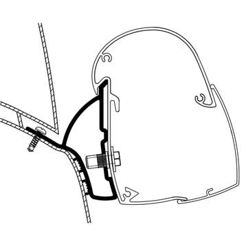 Thule Hymer Car 302/Ducato H1 Adapter 5102, Caravans en Kamperen, Camper-accessoires, Ophalen of Verzenden, Nieuw