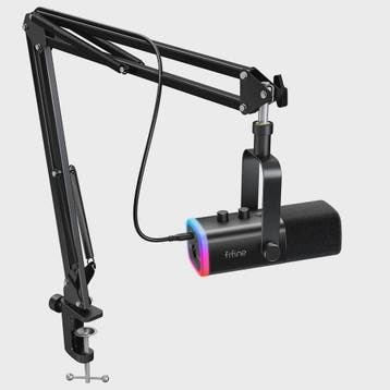 FIFINE AM8T XLR/USB Microfoon Kit met Armatuur, Mute, RGB &, Verzenden, Nieuw