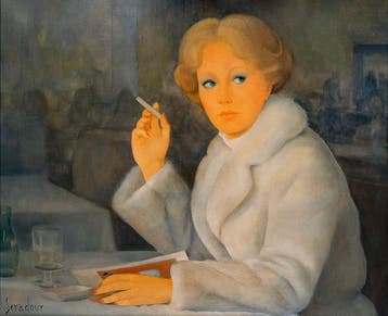 Guy Seradour (1922-2007) - La Coupole - Parisienne au