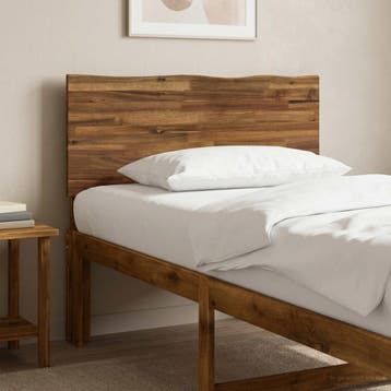 vidaXL Live Edge Hoofdbord ROSTOCK Naturel 90 cm Massief, Verzenden, Nieuw, Bruin, Hout