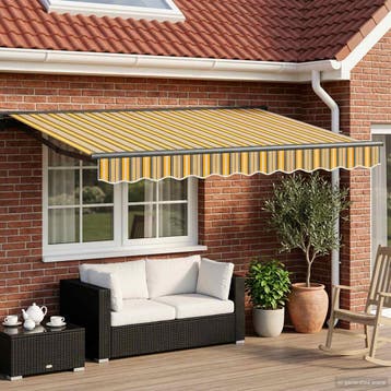 vidaXL Elektrisch Uittrekbaar Zonnescherm 3 x 2,5 m, Verzenden, Nieuw
