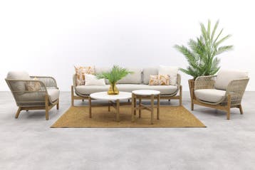 Garden Impressions Talara stoel bank loungeset 5-delig -, Verzenden, Nieuw, Hout, Loungeset