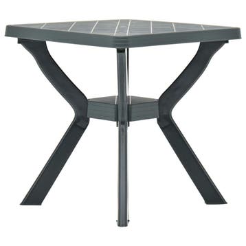 vidaXL Bistrotafel 70x70x72 cm kunststof groen, Verzenden, Nieuw, Kunststof