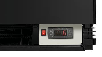 Bartscher Mini-koelvitrine 98L-SW | Zwart | LED-verlichting, Witgoed en Apparatuur, Koelkasten en IJskasten, Ophalen of Verzenden