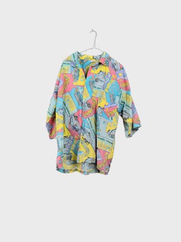 Fruit of the Loom Casual overhemden Heren maat S Blauw, Ophalen of Verzenden, Nieuw