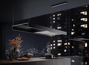 Falmec LIGHT120BL - Eilandafzuigkap - 120 cm - Zwart, Verzenden, Nieuw
