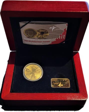 Gouden 10 euro 2008 Proof munt: Het Architectuur Tientje, Verzenden, Koningin Beatrix, Losse munt, Goud