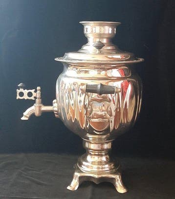 URSS - Samovar cromato 3 litri - Samovar - Bakeliet, Staal,