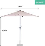 2dekans | VONROC Premium Parasol Magione – Duurzame balkon, Ophalen of Verzenden, Zo goed als nieuw
